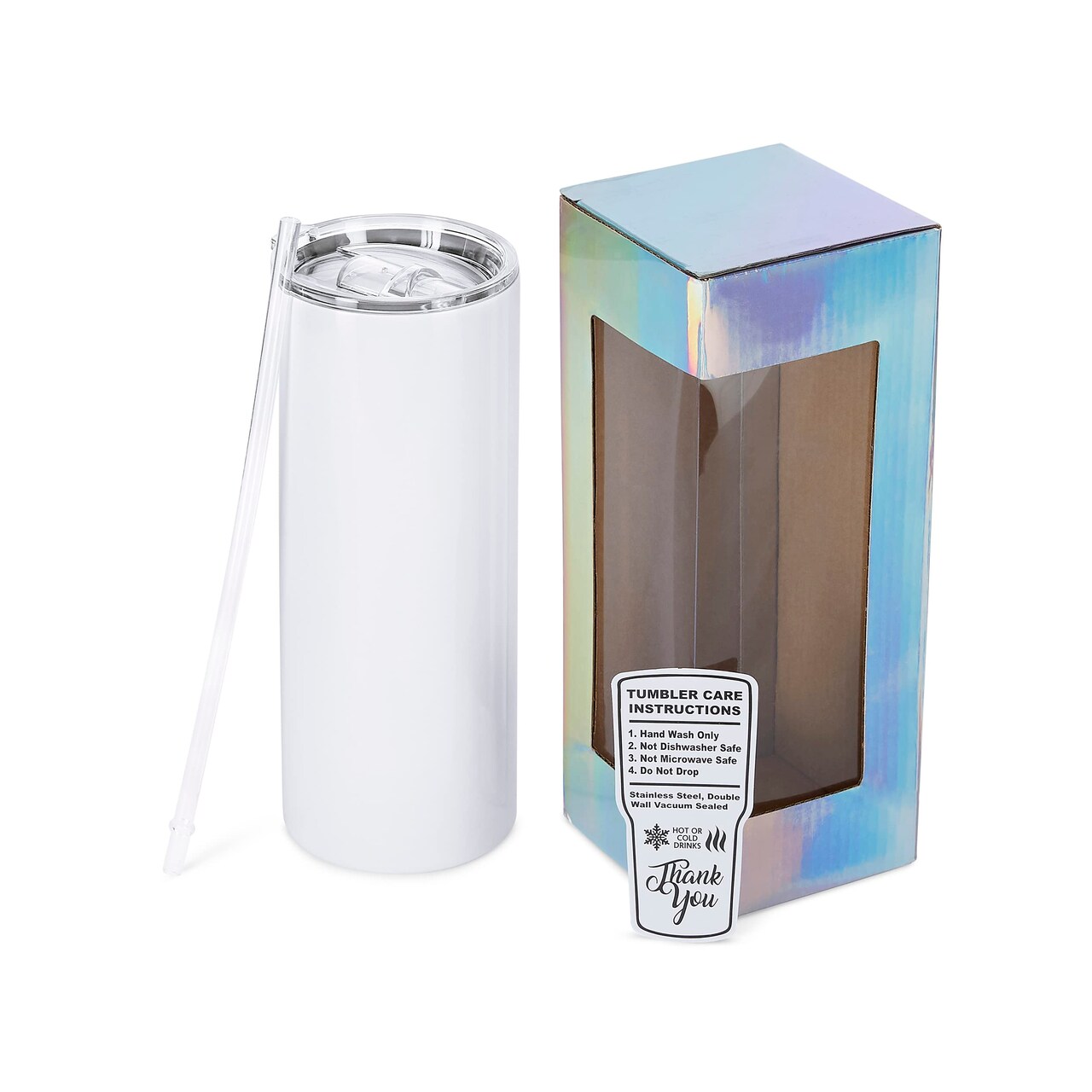 Makerflo 30 oz Thick Sublimation Blank Tumbler with Lid and Straw - Pack of 1 | Craft-Ready for DIY Gifts & Personalization (Sublimation, Epoxy, UV DTF, Vinyl, and Laser Engraving)